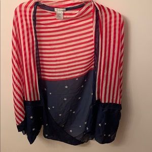 Target American flag cover up/kimono